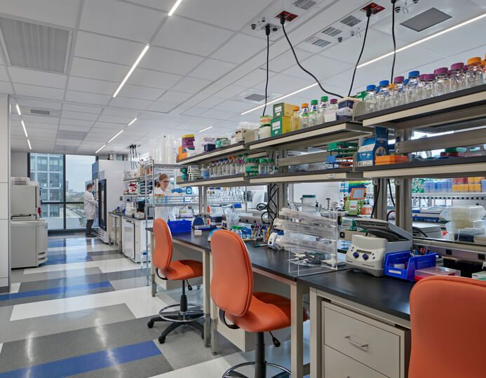 A working laboratory at SmartLabs, 40 Guest Street, Boston